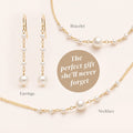 Alessia, minimalistisches Perlenschmuck-Set – handgefertigter Perlenschmuck von BABUSKINA