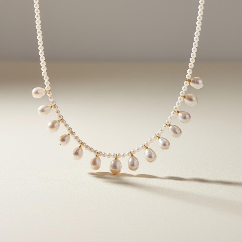 Flurina, Natural Pearl Necklace