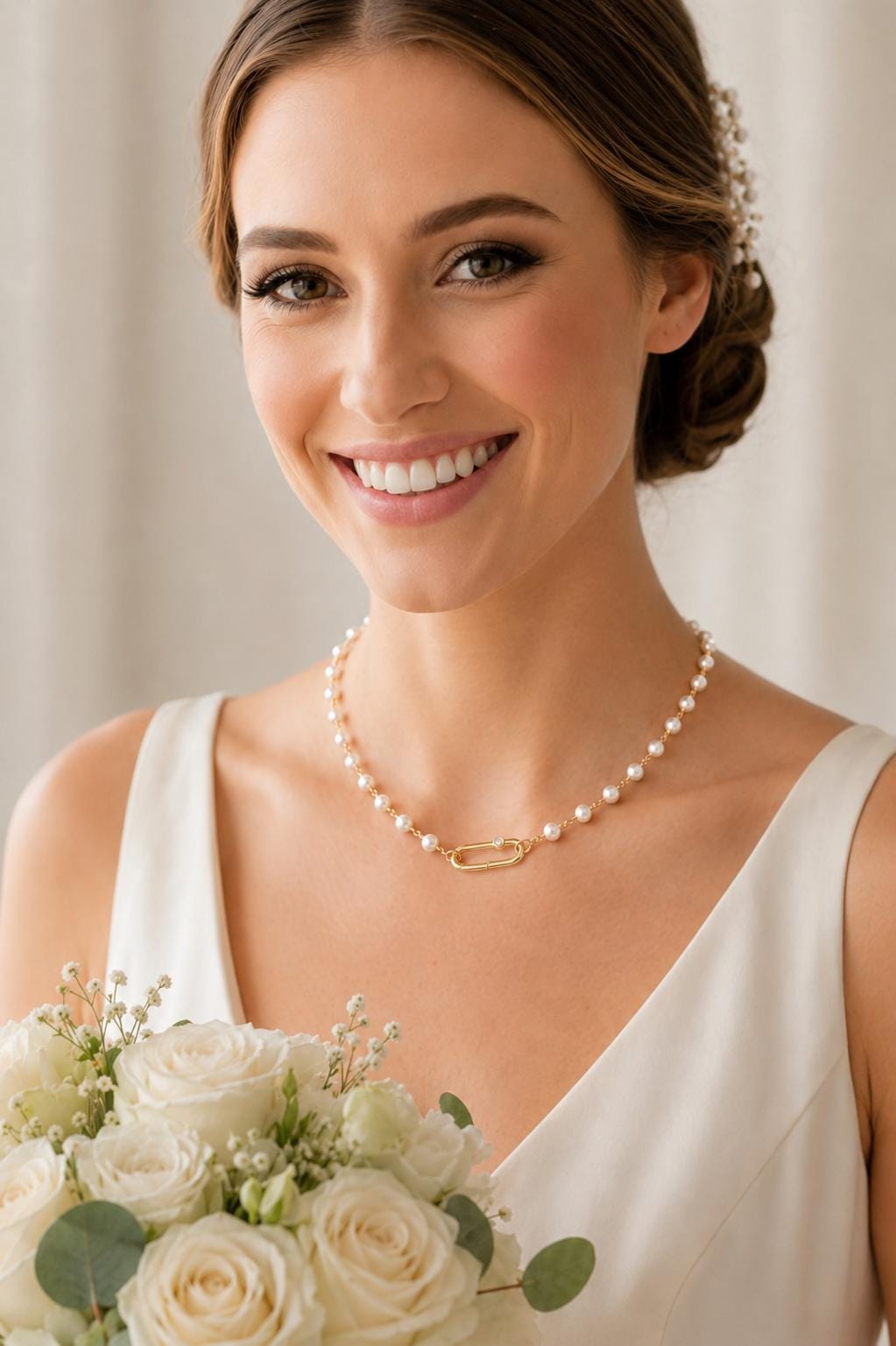 Jasmin, Perlen-Choker