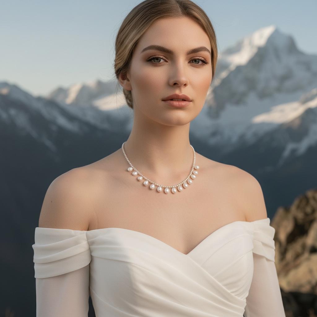 Flurina, Natural Pearl Necklace