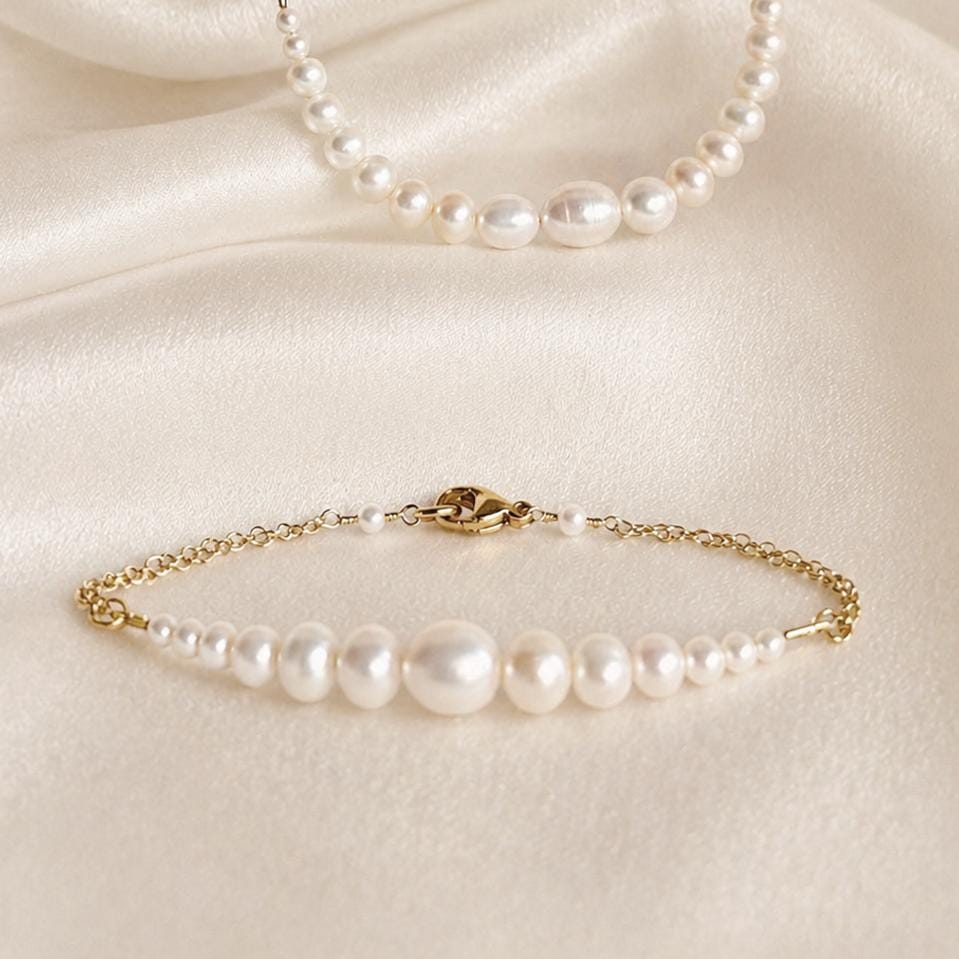 Selina, abgestuftes Perlenarmband