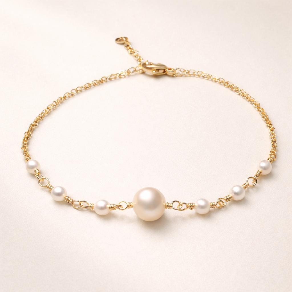 Alessia, minimalistisches Perlenschmuck-Set