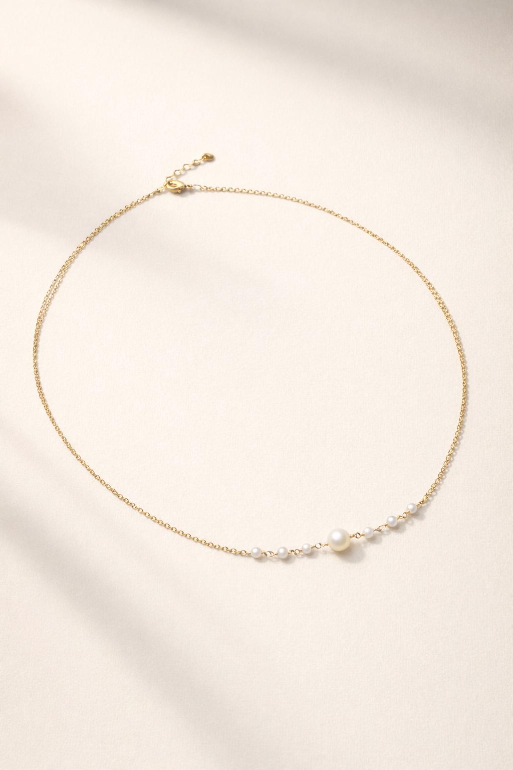 Alessia, minimalistisches Perlenschmuck-Set