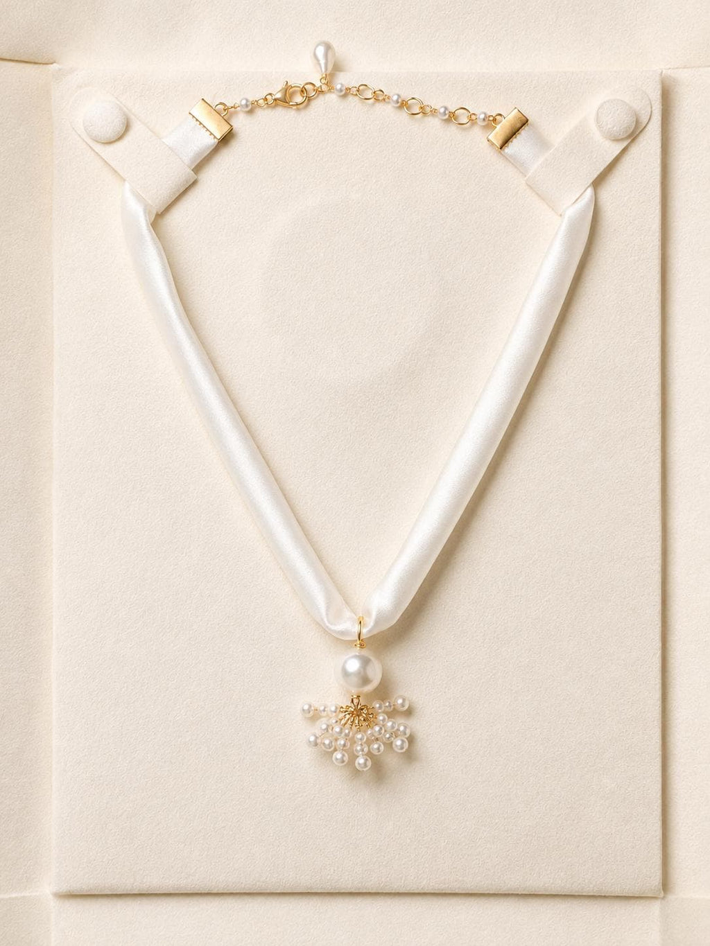 Noemi, Baroque Pearl Silk Choker