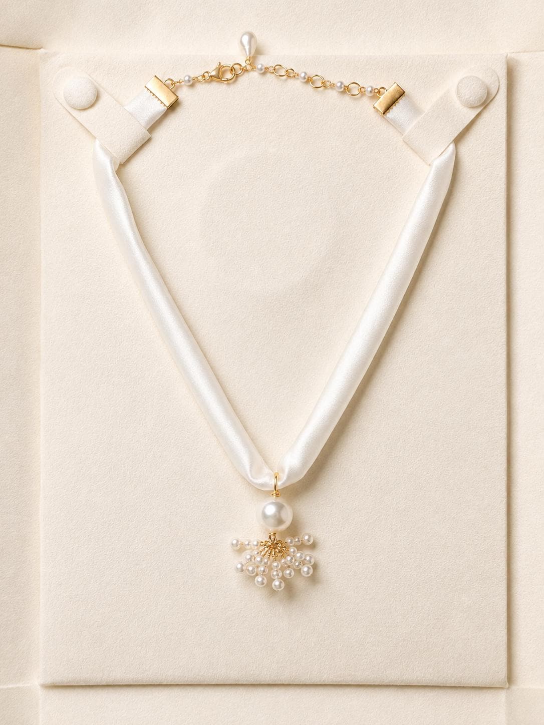 Noemi, Baroque Pearl Silk Choker
