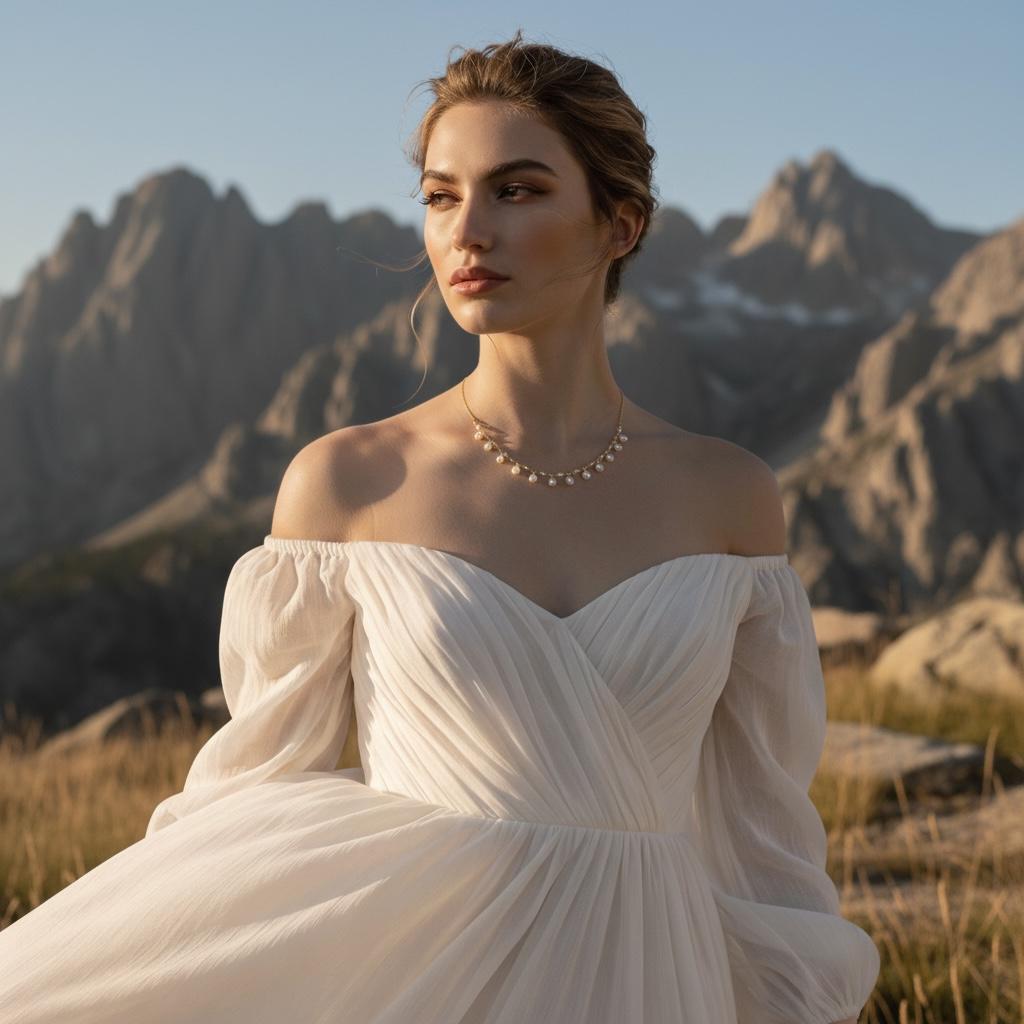 Nadine, Baroque Pearl Choker