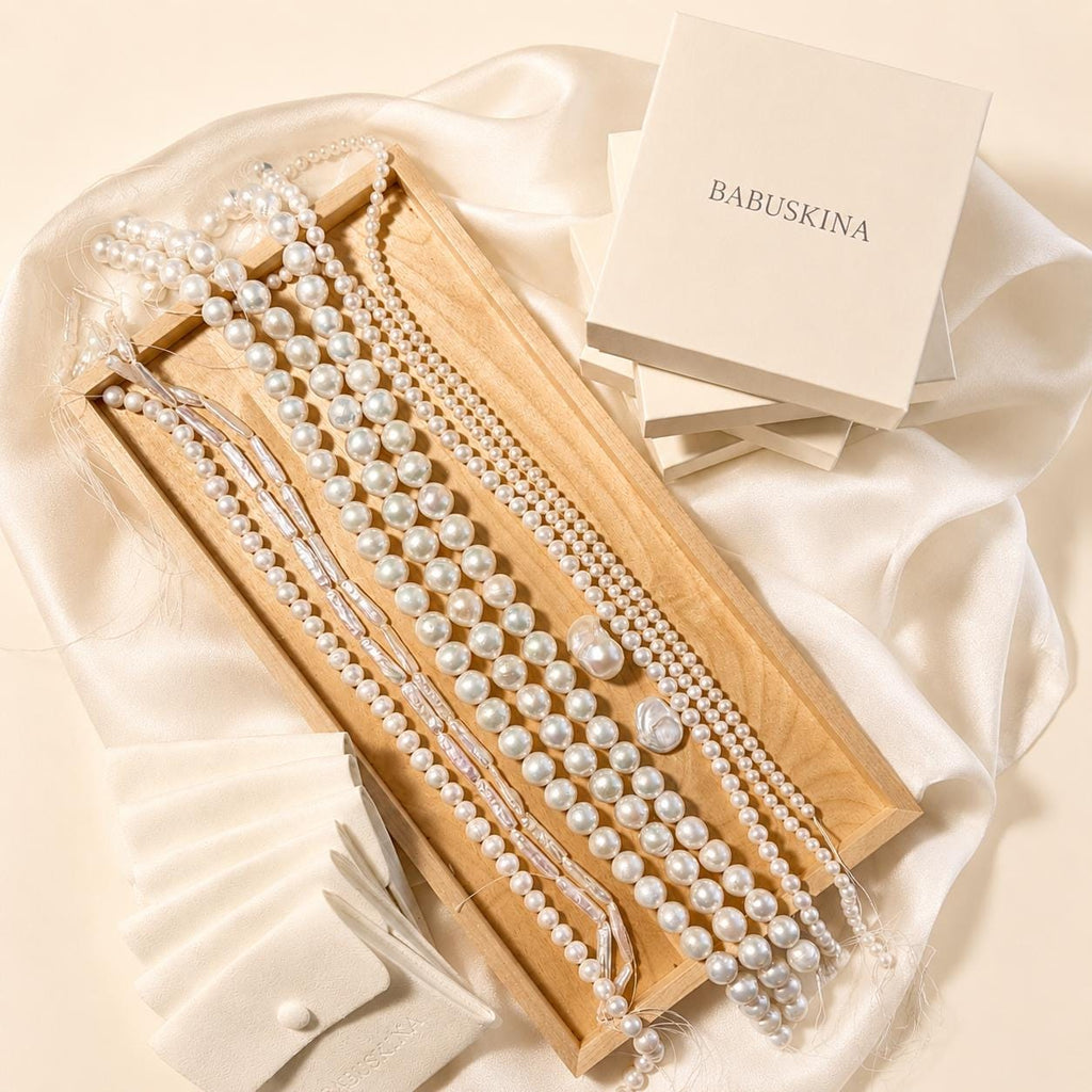 Sina, Baroque Pearl Hoop Earrings