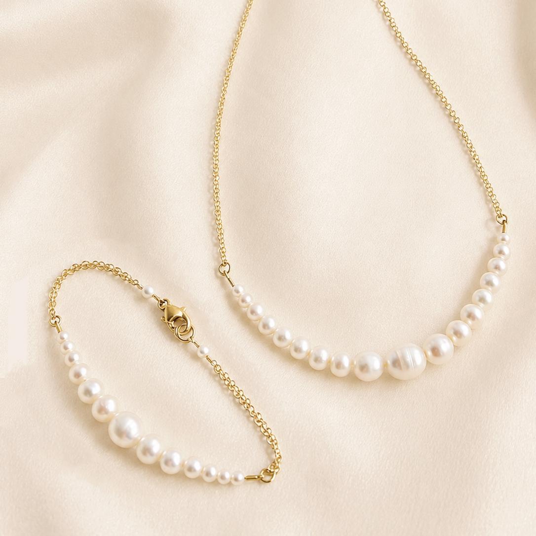 Nora, Freshwater Pearl Jewelry Set
