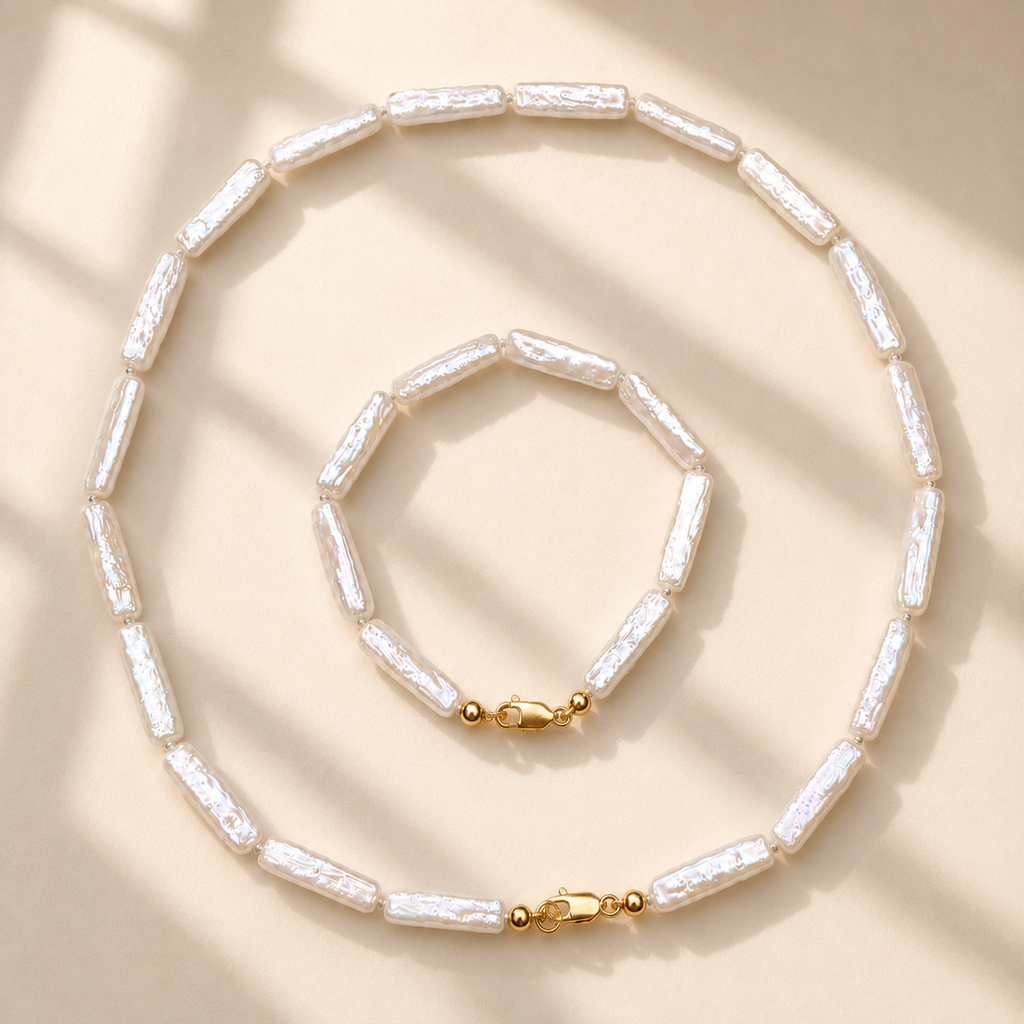 Fabienne, Keshi Pearl Tennis Set