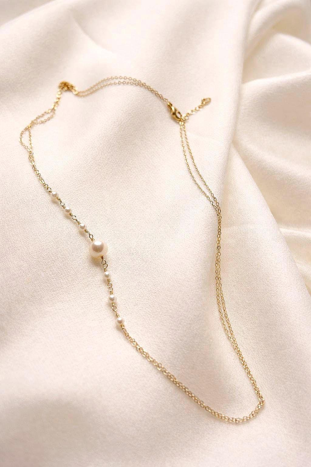 Alessia, minimalistisches Perlenschmuck-Set