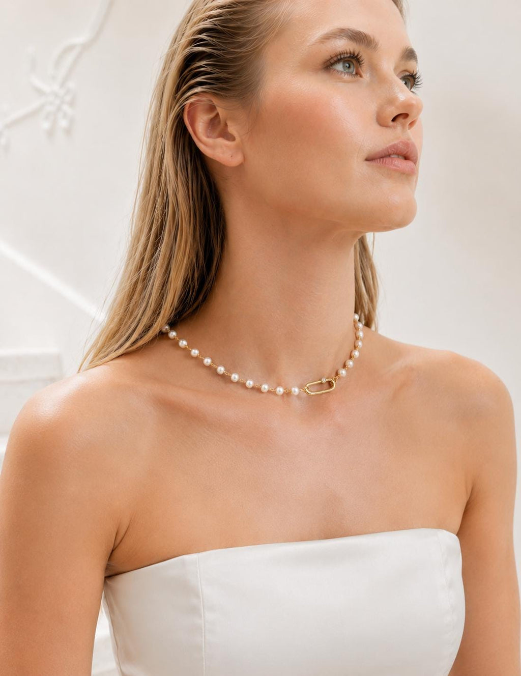 Jasmin, Perlen-Choker