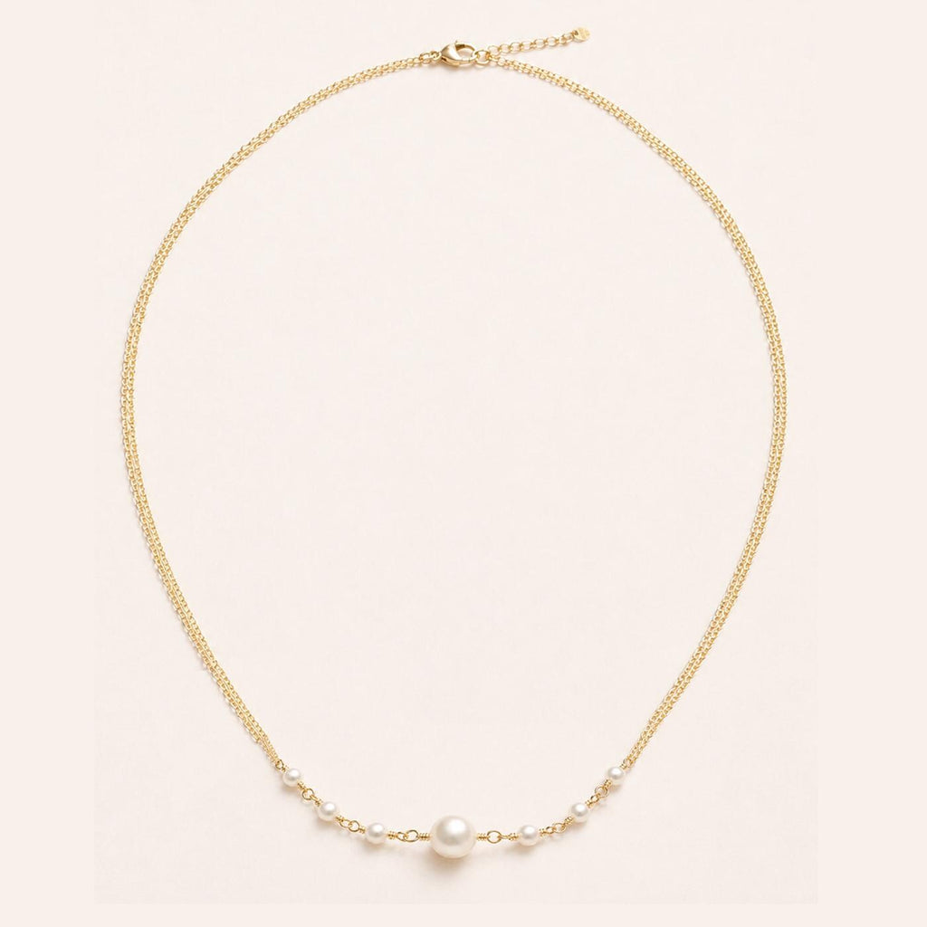 Alessia, minimalistisches Perlenschmuck-Set